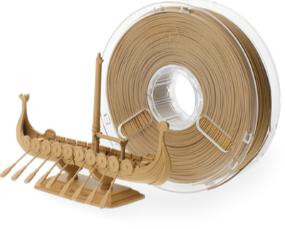 Bobina di filamento Pla caricato Legno